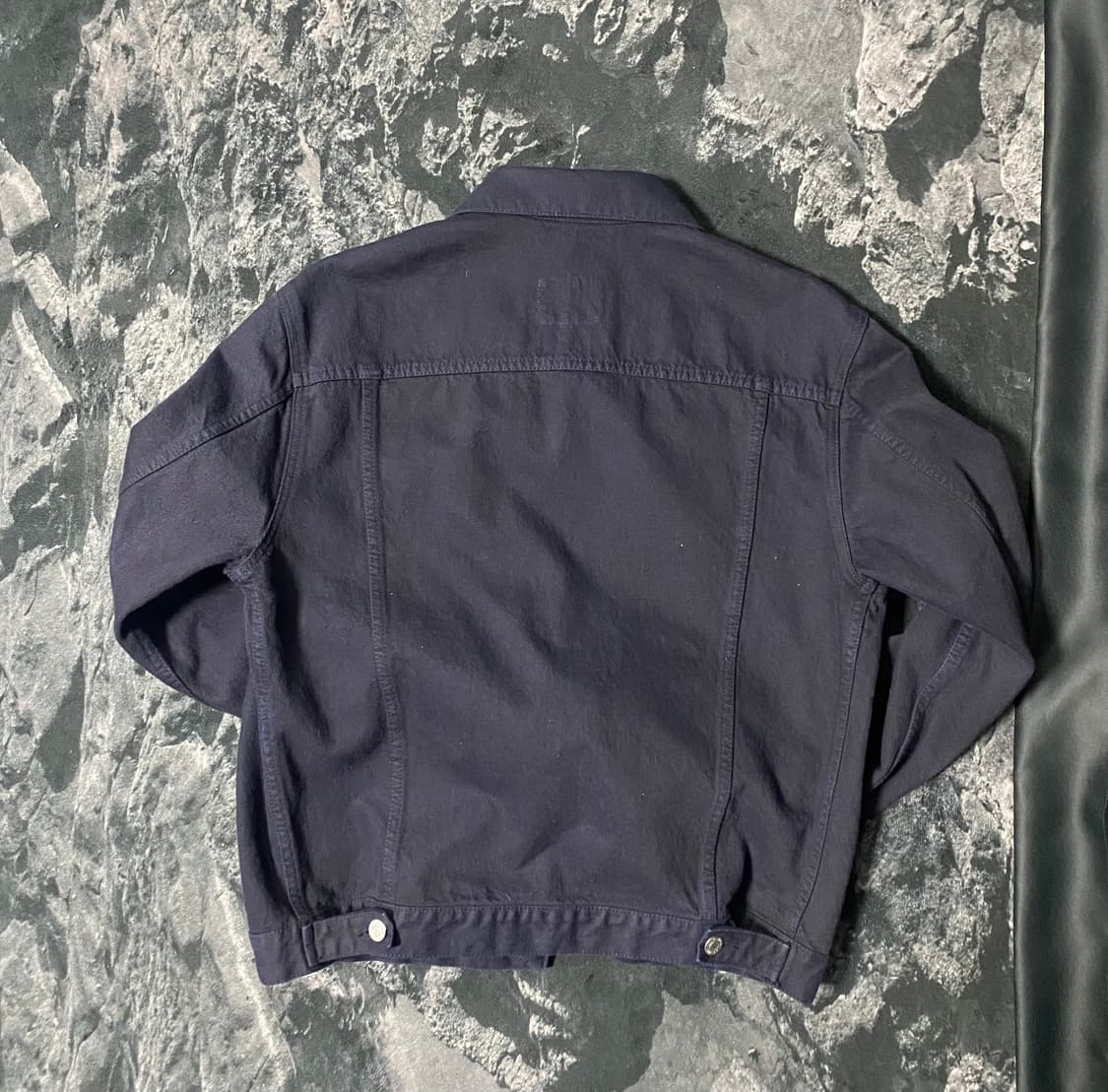 90s 헬무트랭 네이비 다이드 트러커 52사이즈 상품이미지2