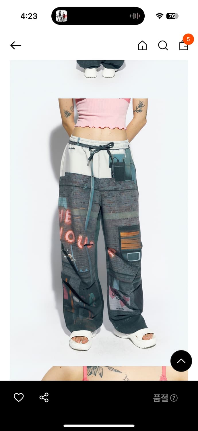 [새제품] 에즈이프캘리 CALIE CLUB PANTS GRAY 상품이미지1