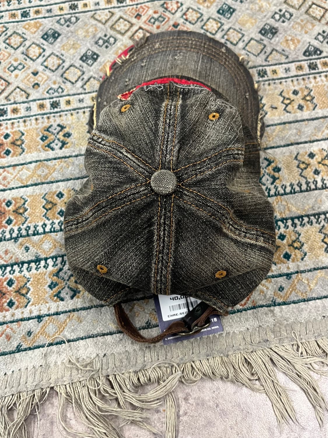 본더치 데미지 흑청 데님 볼캡 모자 #csz2783 상품이미지2