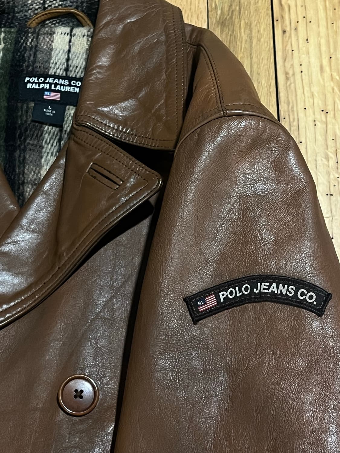폴로 레더 카코트 상품이미지4