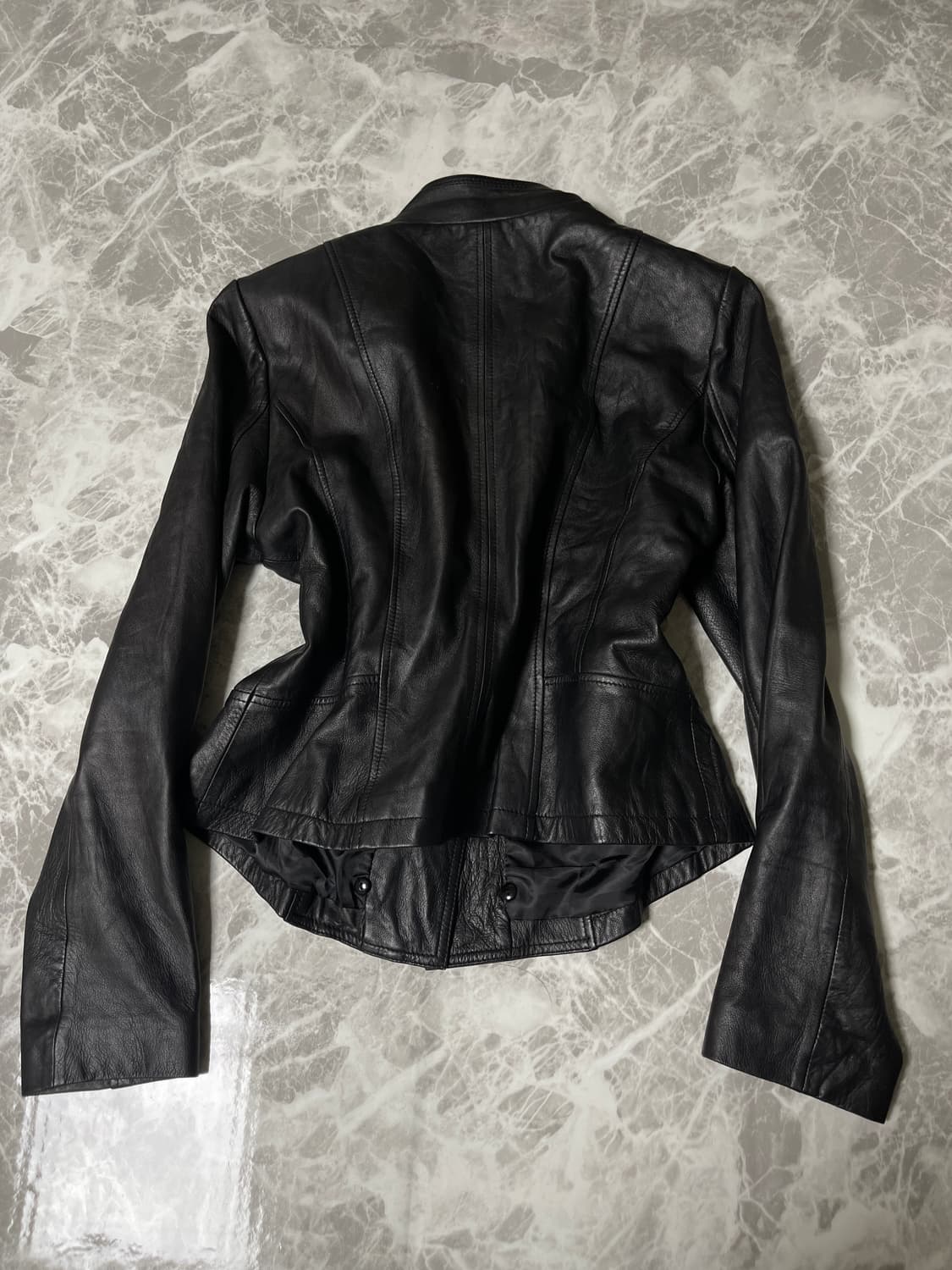 leather biker jacket 상품이미지7