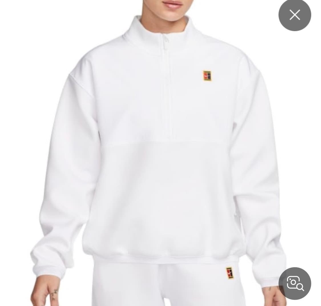 나이키 테니스 반집업 긴팔 티셔츠 화이트 L 상품이미지9