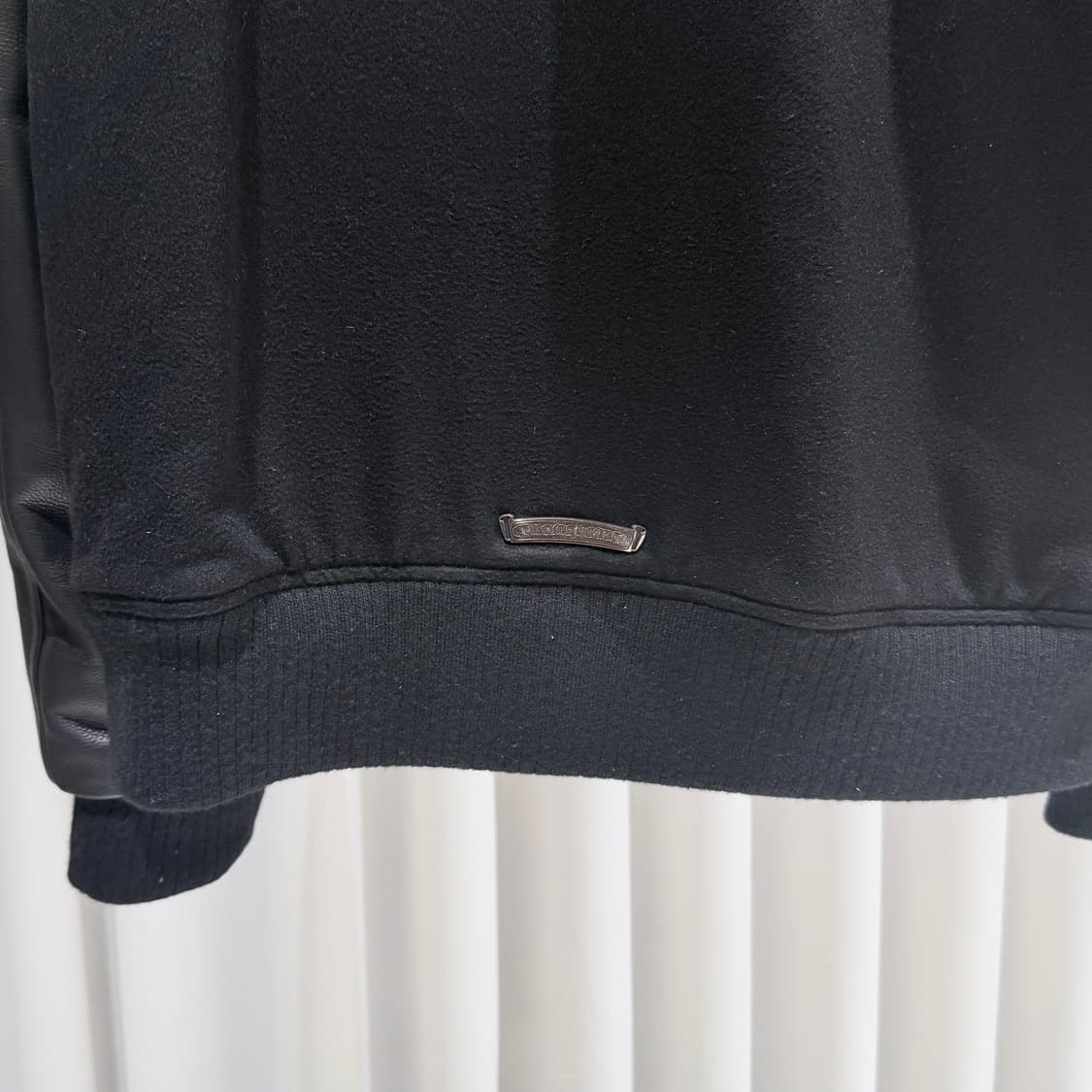 (A+/L) / 크롬하츠 레터맨 레더 바시티 가죽 자켓 블랙 상품이미지6