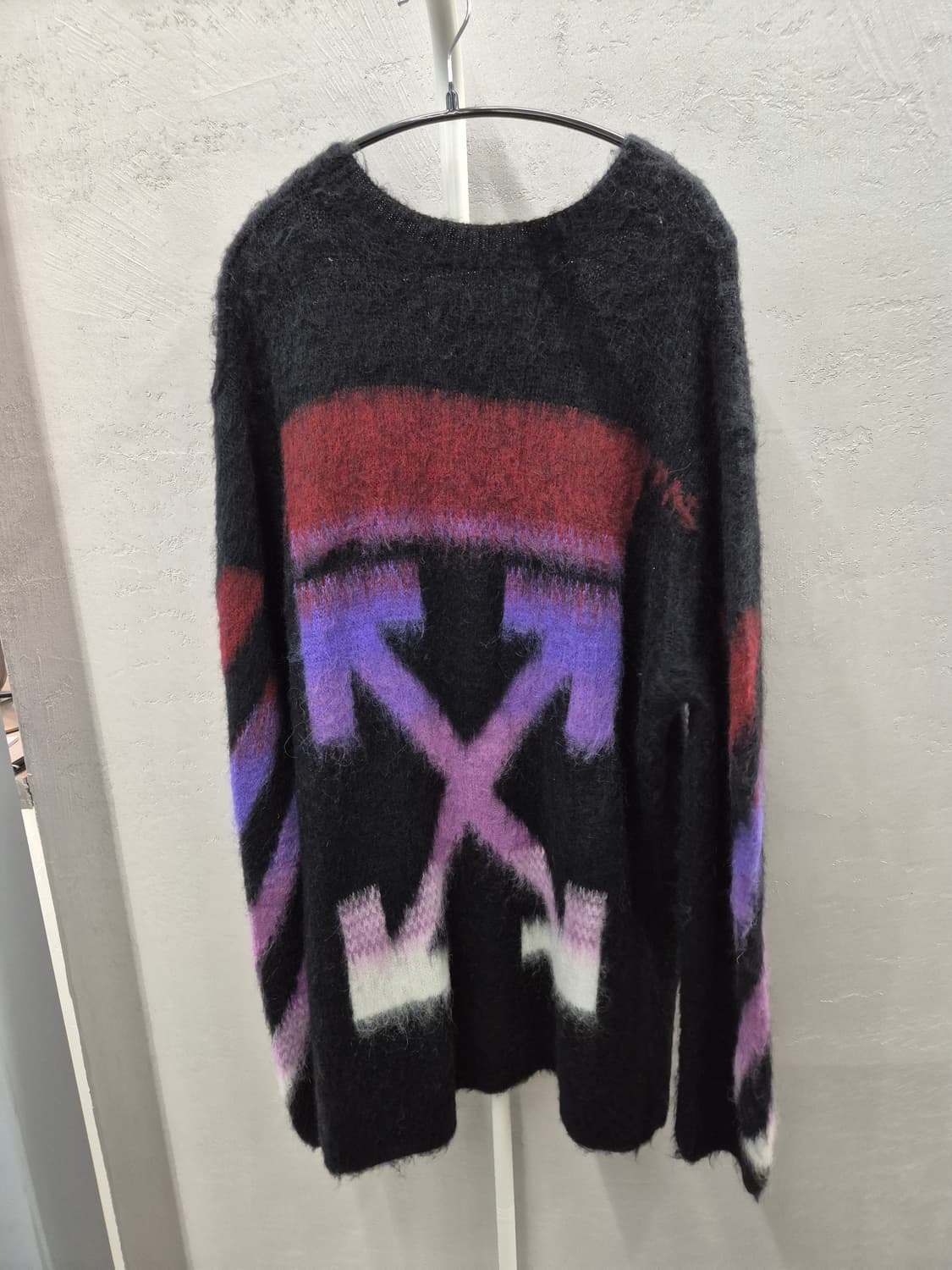 오프화이트 그라데이션 모헤어 니트 S 상품이미지3