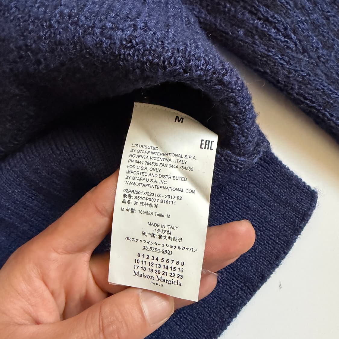 마르지엘라 투톤 니트 M 상품이미지7