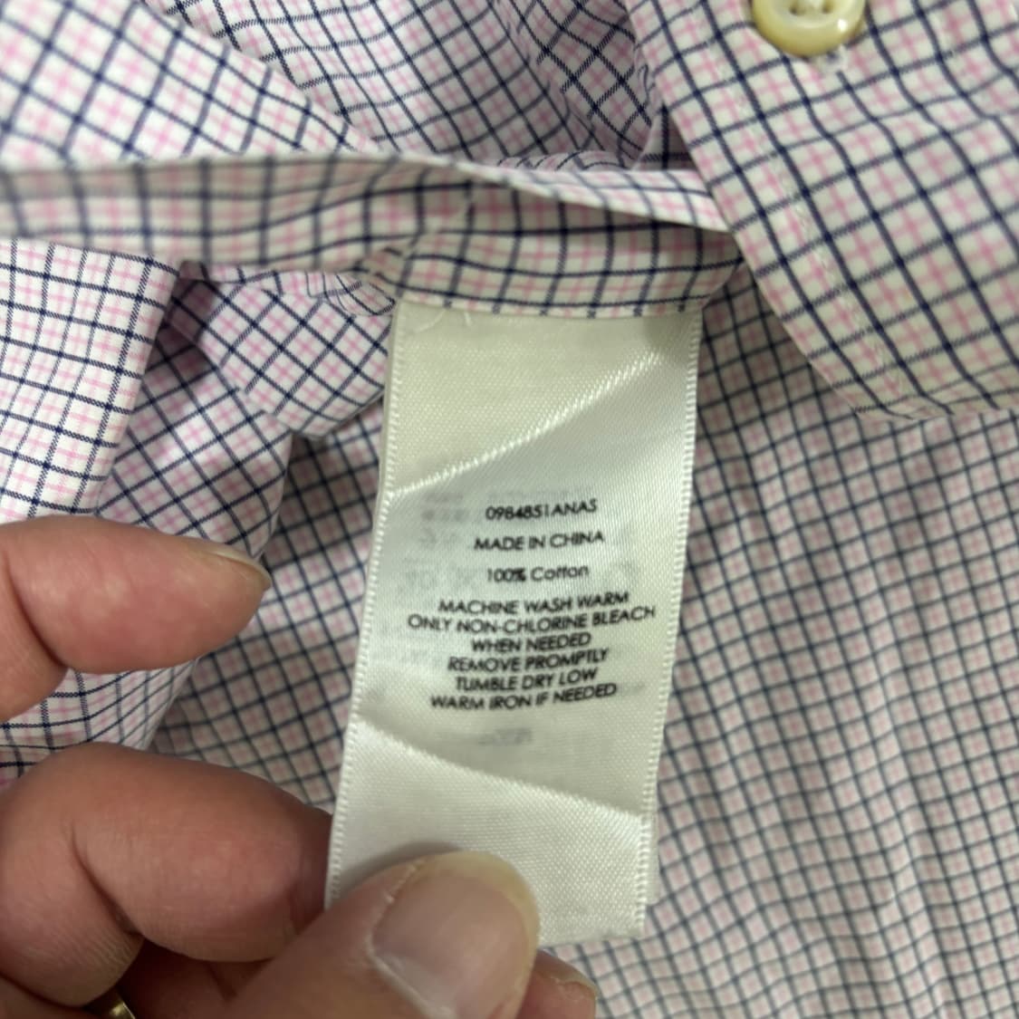 L 폴로랄프로렌 화이트 코튼 체크 셔츠 상품이미지5