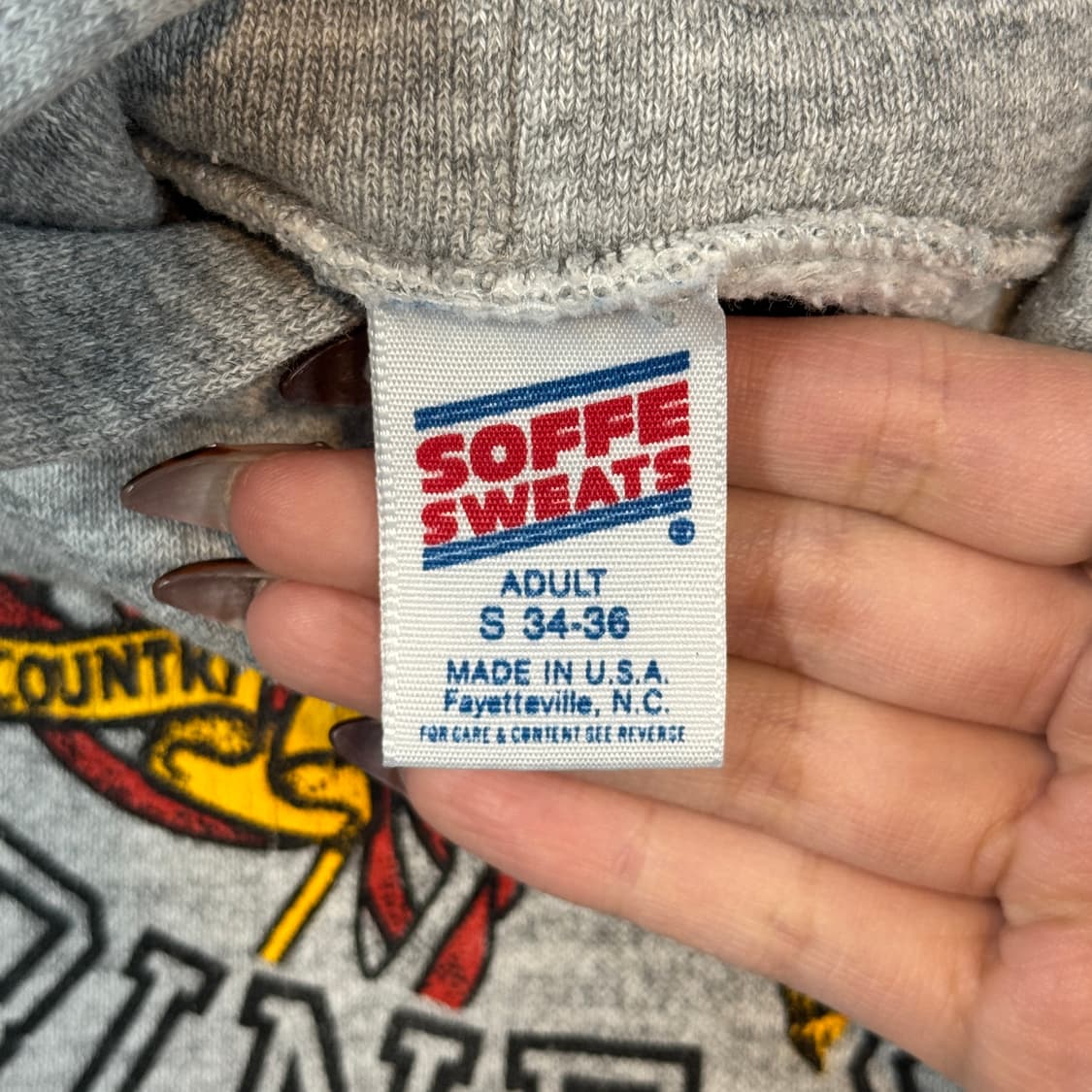 S) USA SOFFE 미군 해병대 빈티지 스웻 후드티 상품이미지6