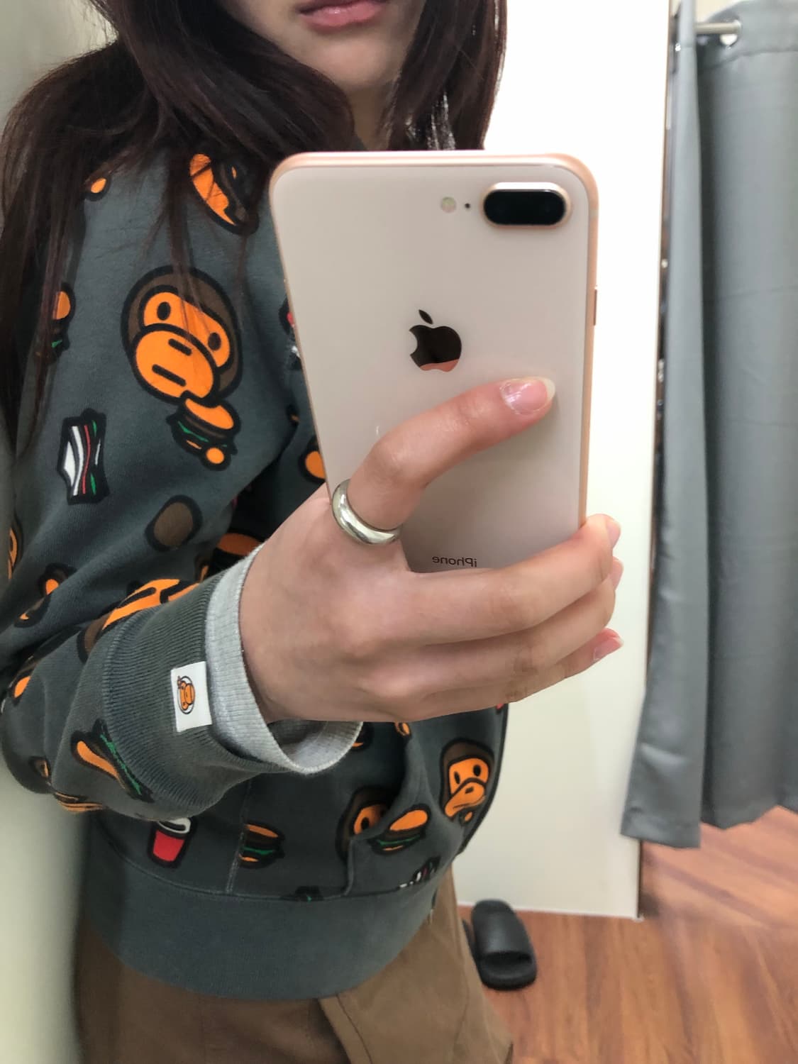 딱붙핏)))베이프 베이비마일로 정크푸드 후드집업 상품이미지1