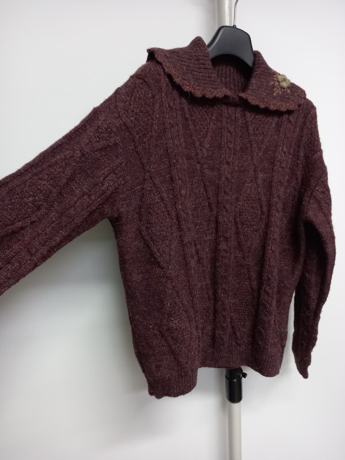 새 써스데이아일랜드 춘추동 알파카블랜 니트 풀오버 66 상품이미지4