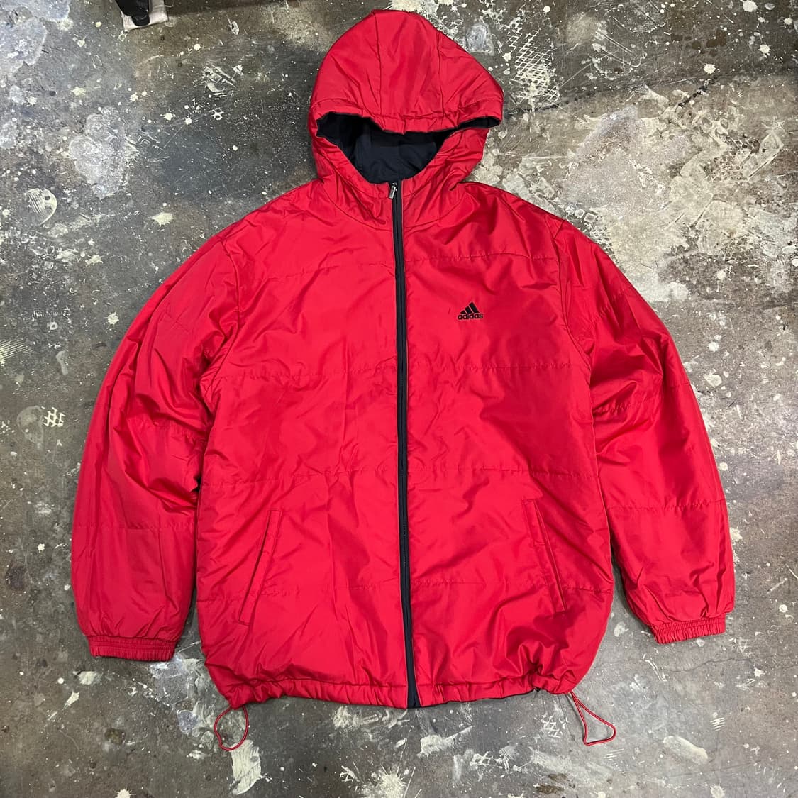 110) 올드 아디다스 리버시블 양면 방풍 누빔패딩점퍼 자켓 올드스쿨 상품이미지4