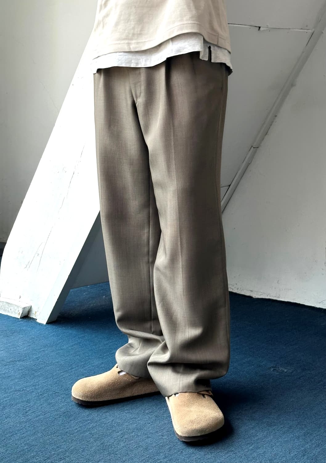 Light woven 2 pleats trouser 상품이미지8