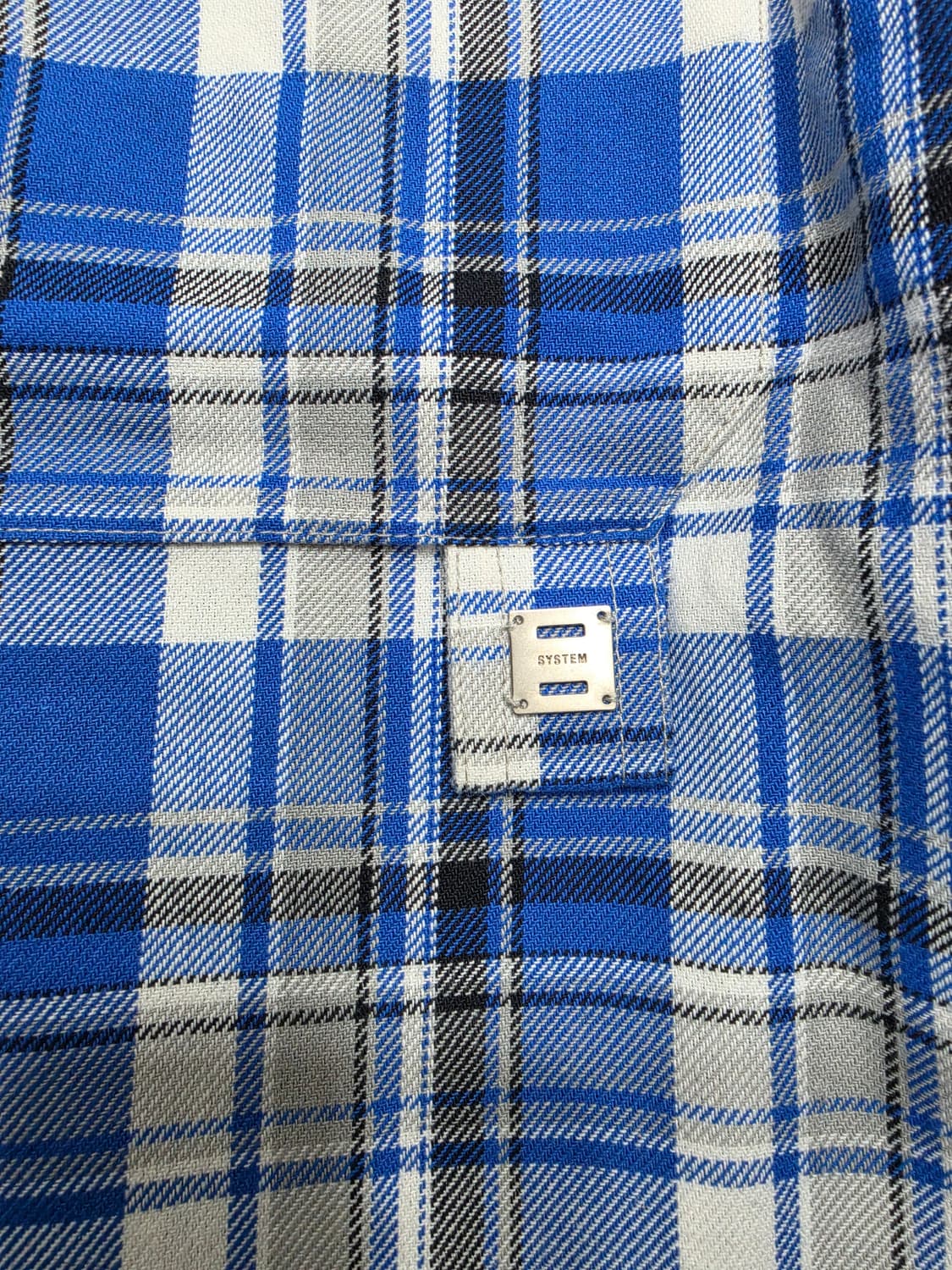 한섬 시스템 코튼 체크 셔츠 105 상품이미지4