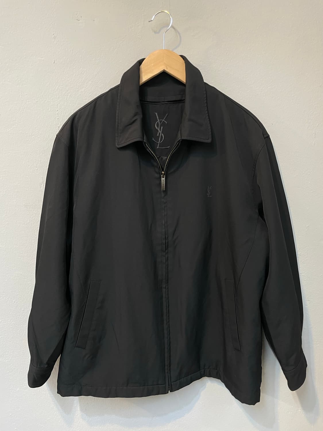 100)90's 입생로랑 블랙 스윙탑 자켓 상품이미지1