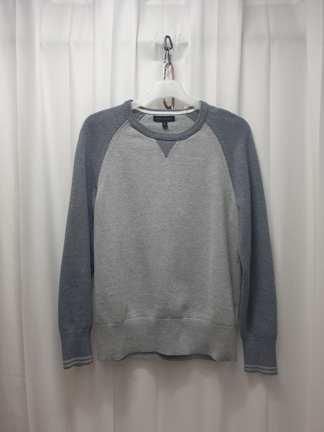 바나나리퍼블릭 그레이 배색 맨투맨 M 상품이미지2