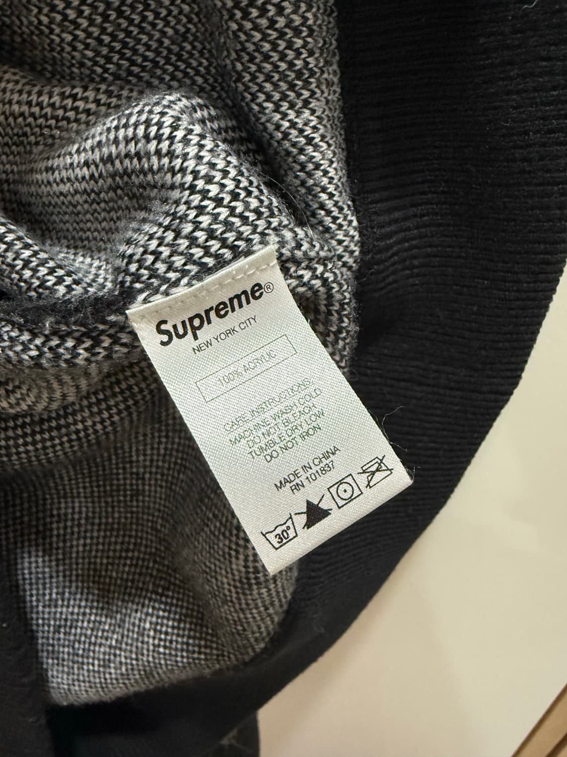 슈프림 아가일패턴 가디건 L 상품이미지4