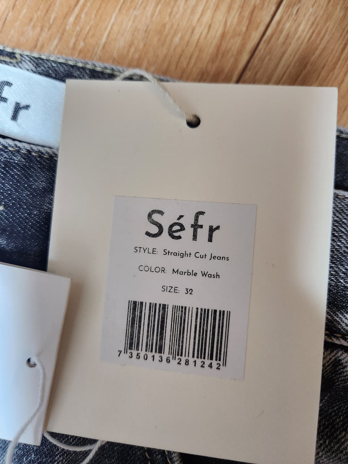 이탈리아 sefr 세퍼 스트레이트핏 데님팬츠 32 새상품 상품이미지3