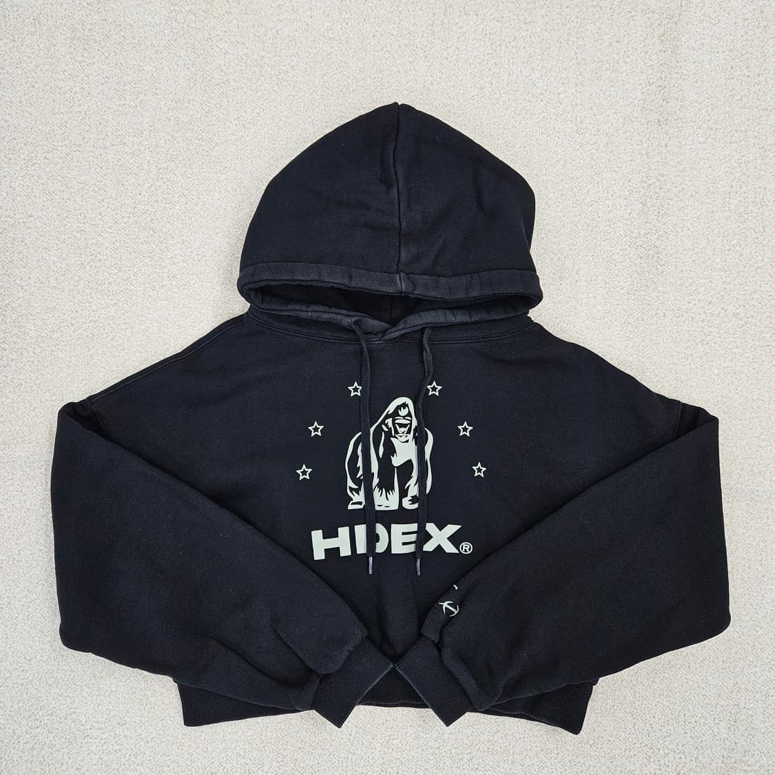 [L] HDEX 에이치덱스 여성 기모 크롭 후드티셔츠 1027JM1 상품이미지1