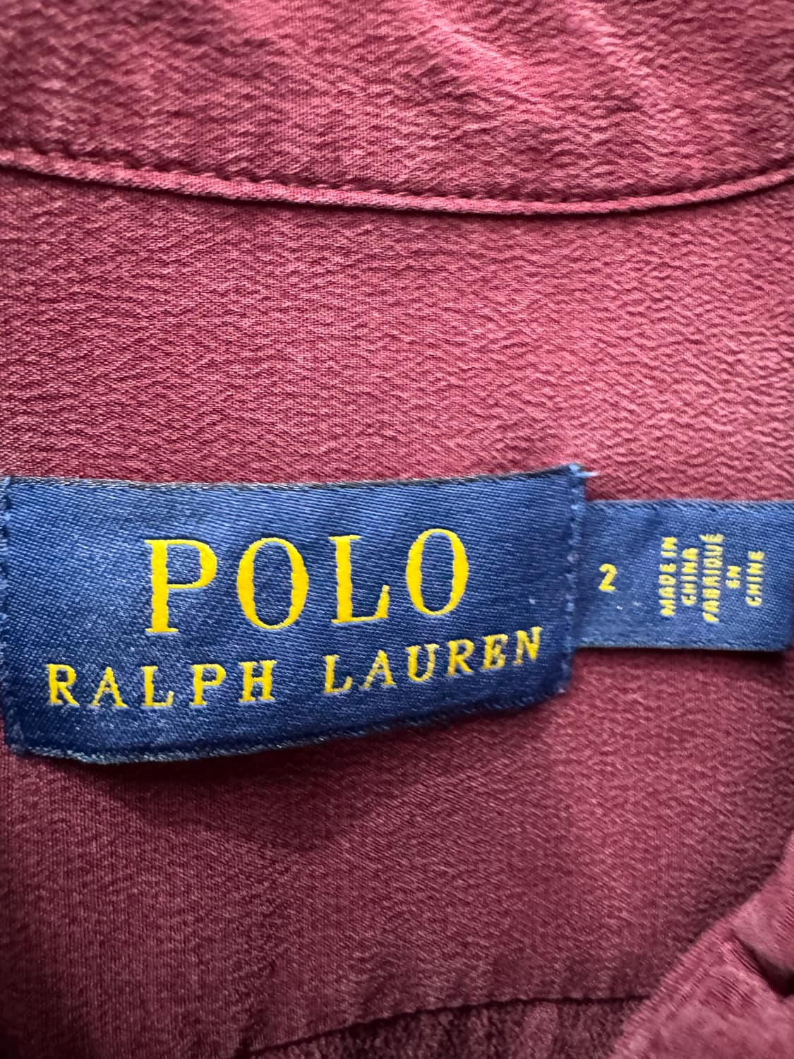 폴로랄프로렌 실크100% 워크셔츠 2(S) 상품이미지5