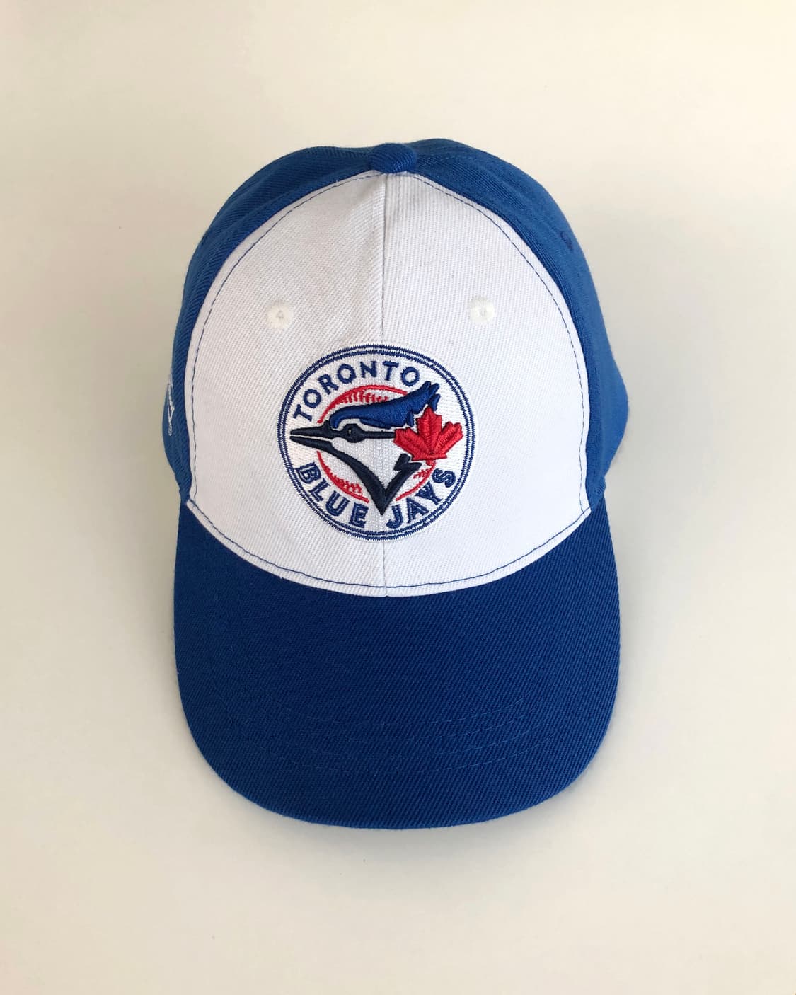 미국 빈티지 토론토 블루제이스 자수 블루 배색 볼캡 모자 상품이미지3