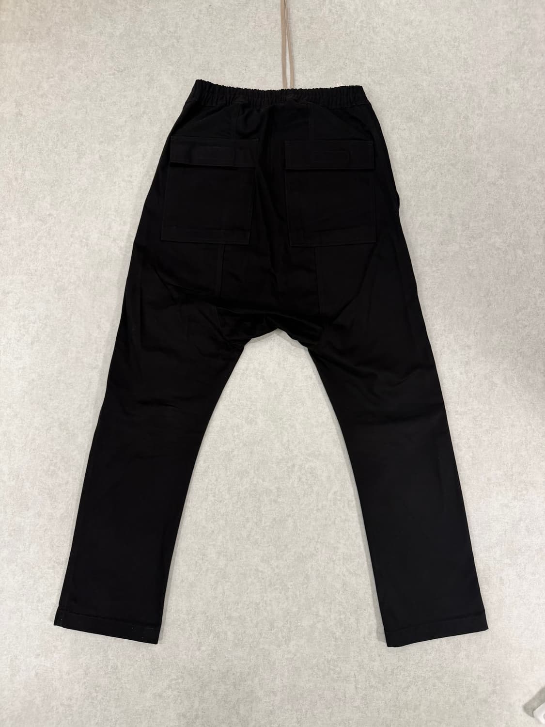 락오웬스 다크쉐도우 블랙 드로우스트링 배기 팬츠 상품이미지2