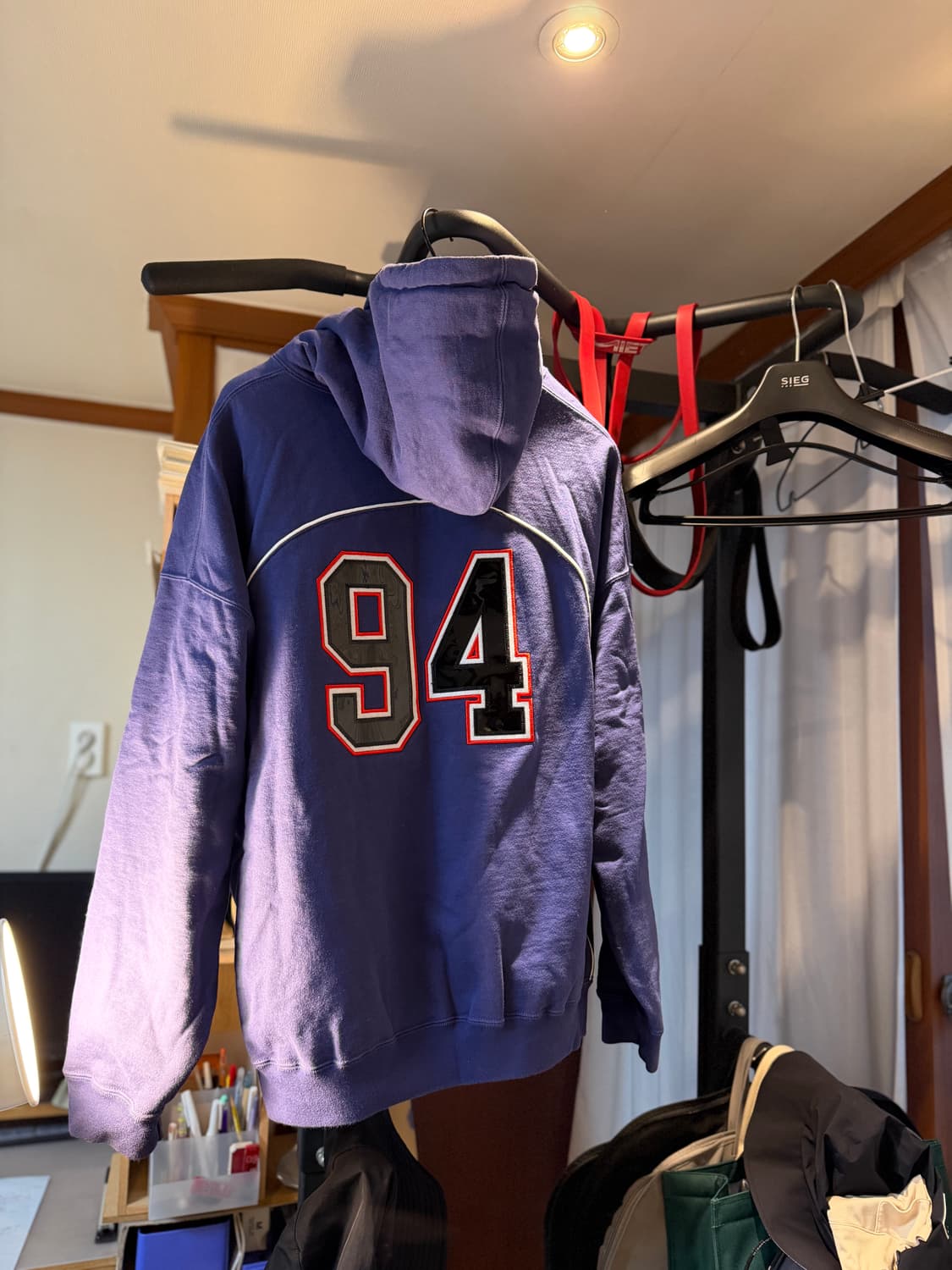 슈프림 [민트급,정품] 박시 파이핑 후드티 (시세 45만)  상품이미지2