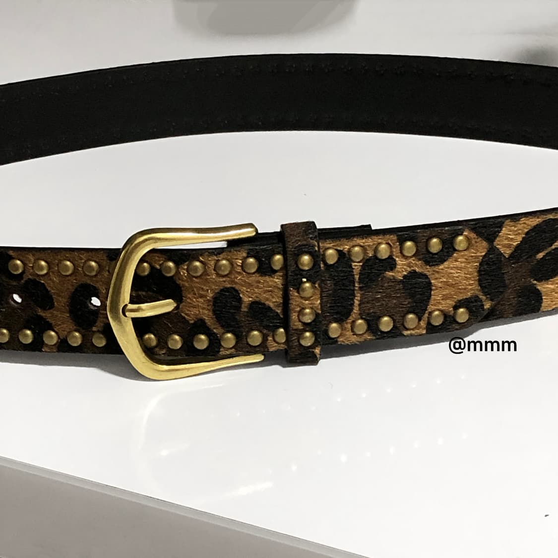 스터드 레오파드 호피 송치 벨트🐆 상품이미지3