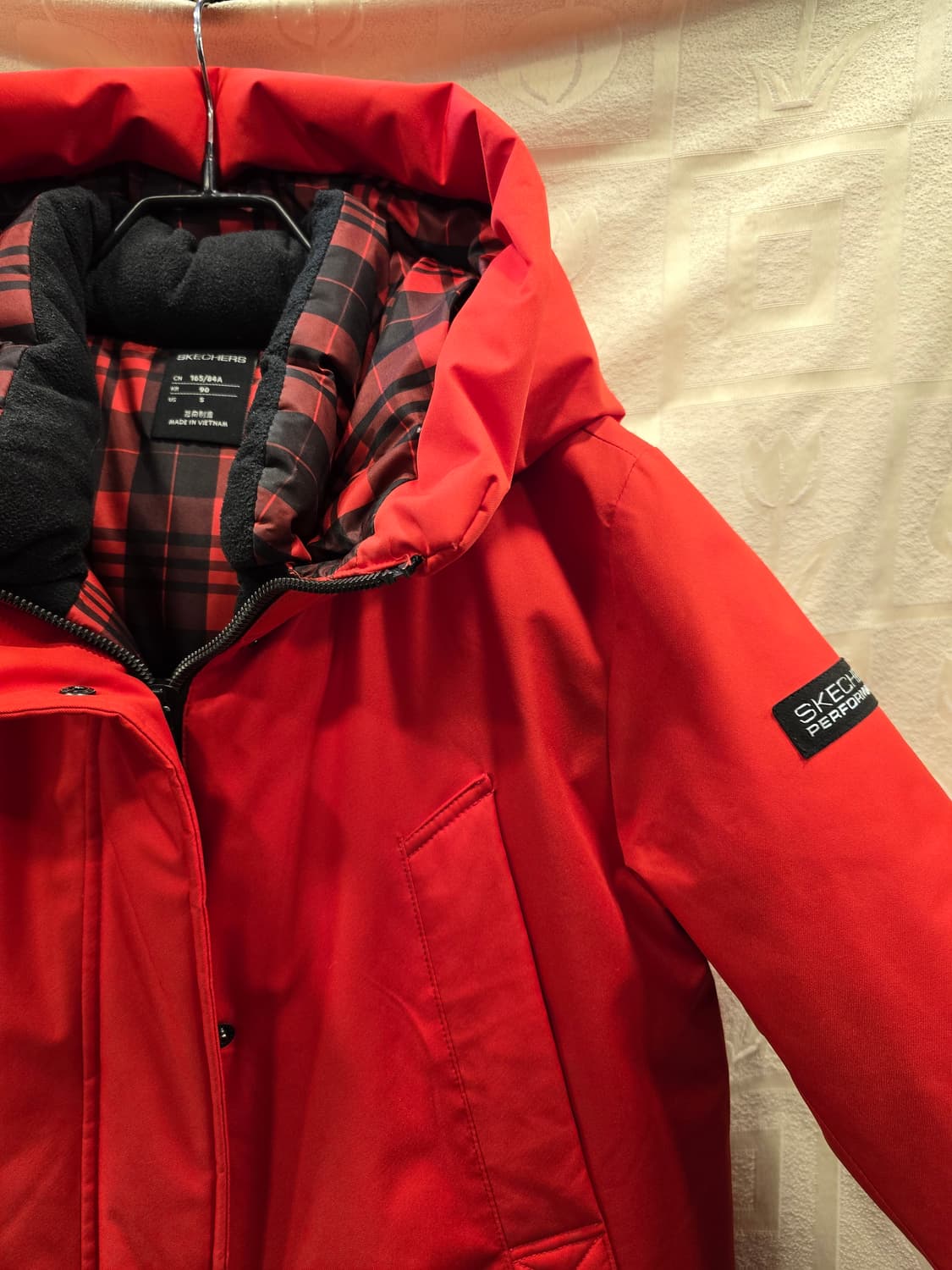 거의새거) 스케쳐스 남여공용 레드 롱패딩 90~95 상품이미지4
