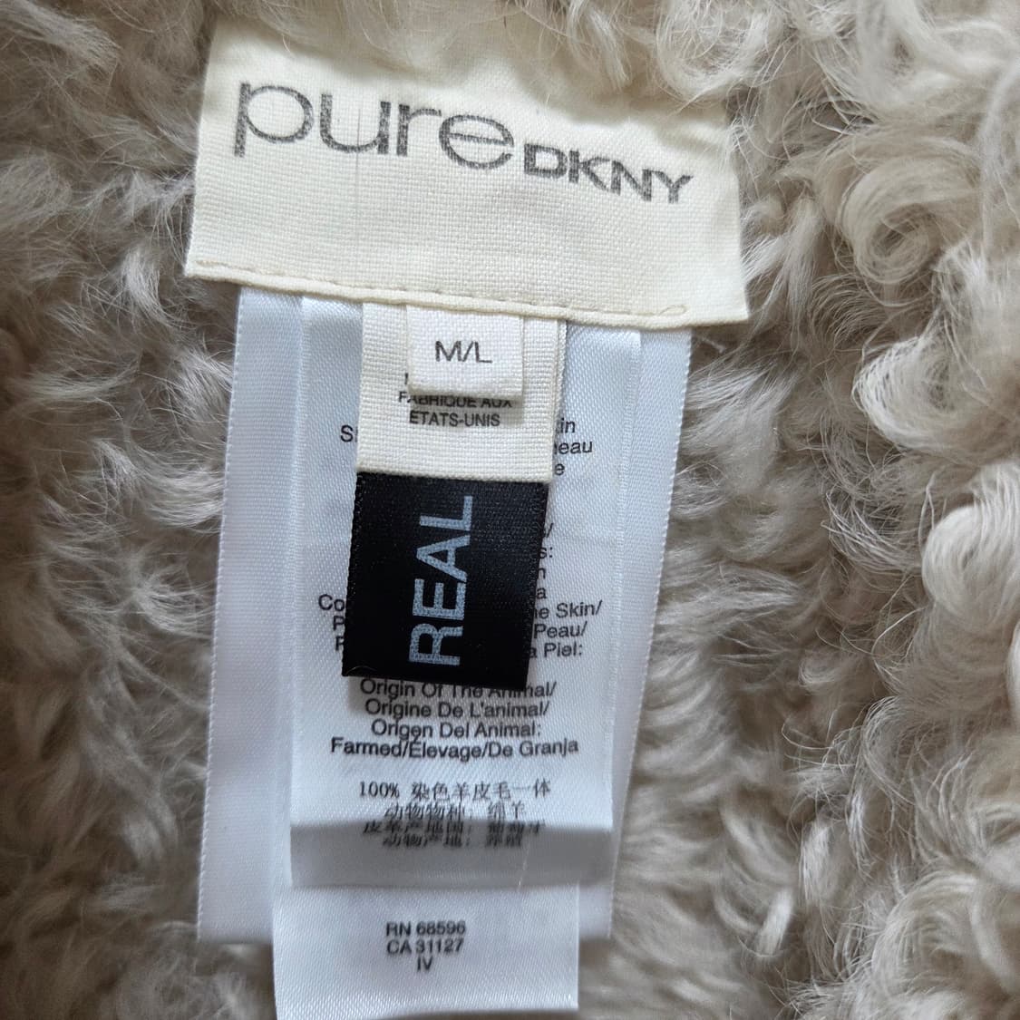 DKNY 리얼 무스탕 베스트 상품이미지5