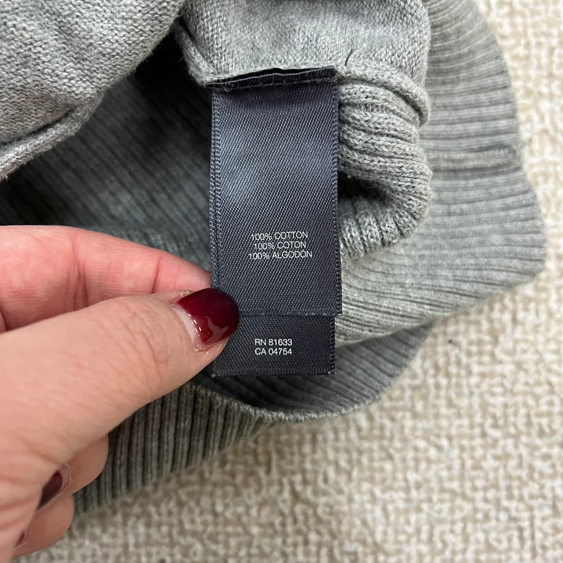 [L] 케네스콜 리액션 코튼 니트 집업 자켓 0108M1 상품이미지3