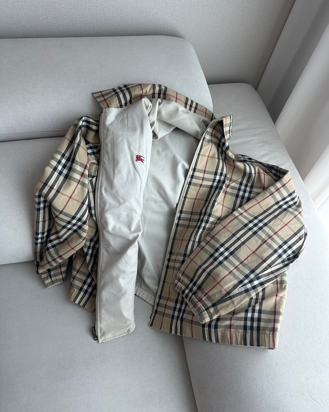 (2XL)버버리 양면 블루종-M702 상품이미지1