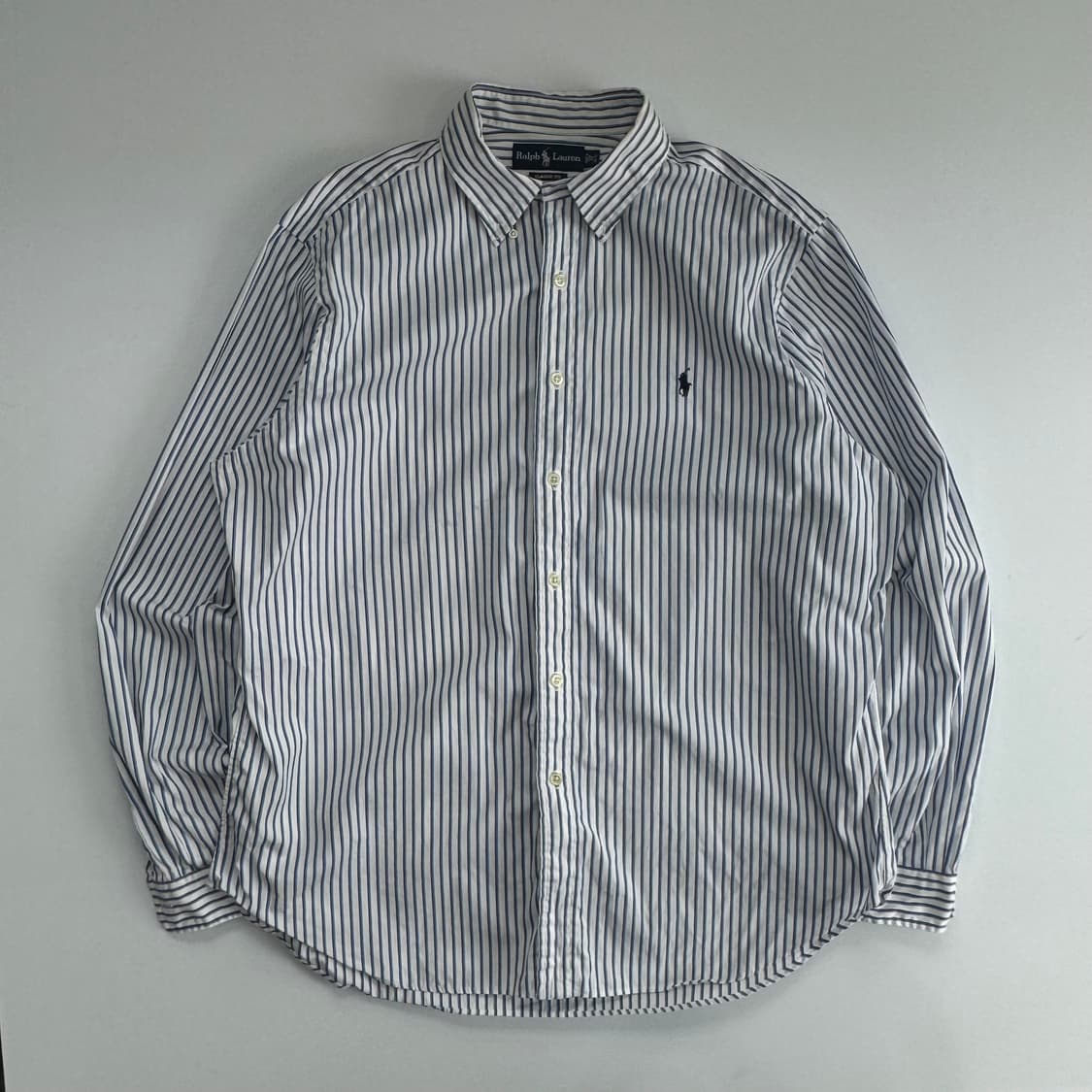 Polo 폴로 네이비 포니 블루 스트라이프 셔츠 상품이미지3