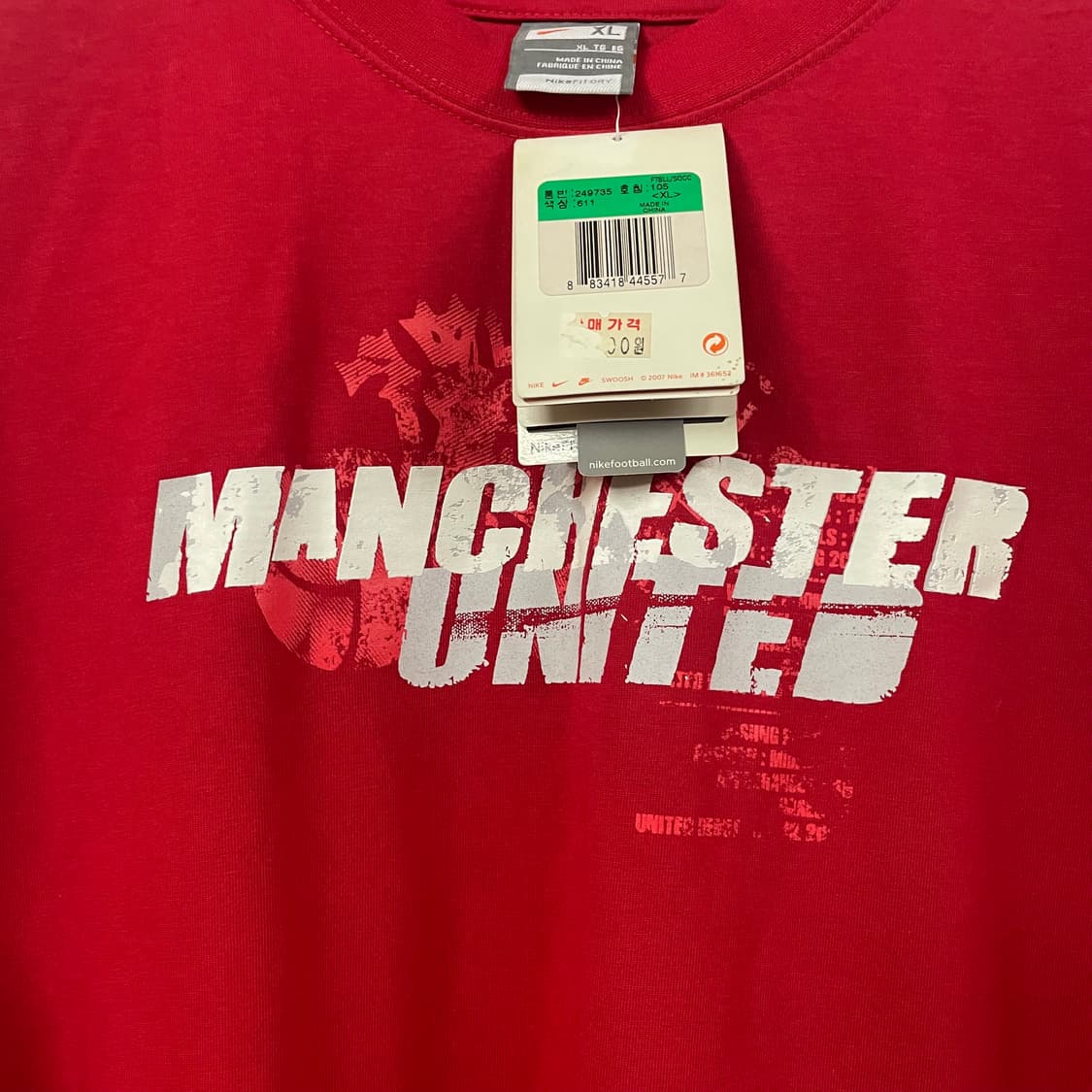 나이키 새제품 맨체스터 유나이티드 XL 상품이미지5