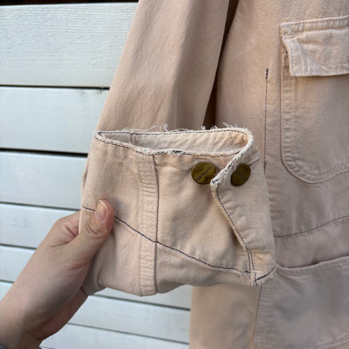 Carhartt 90s 칼하트 made in usa 데님 초어자켓 상품이미지4