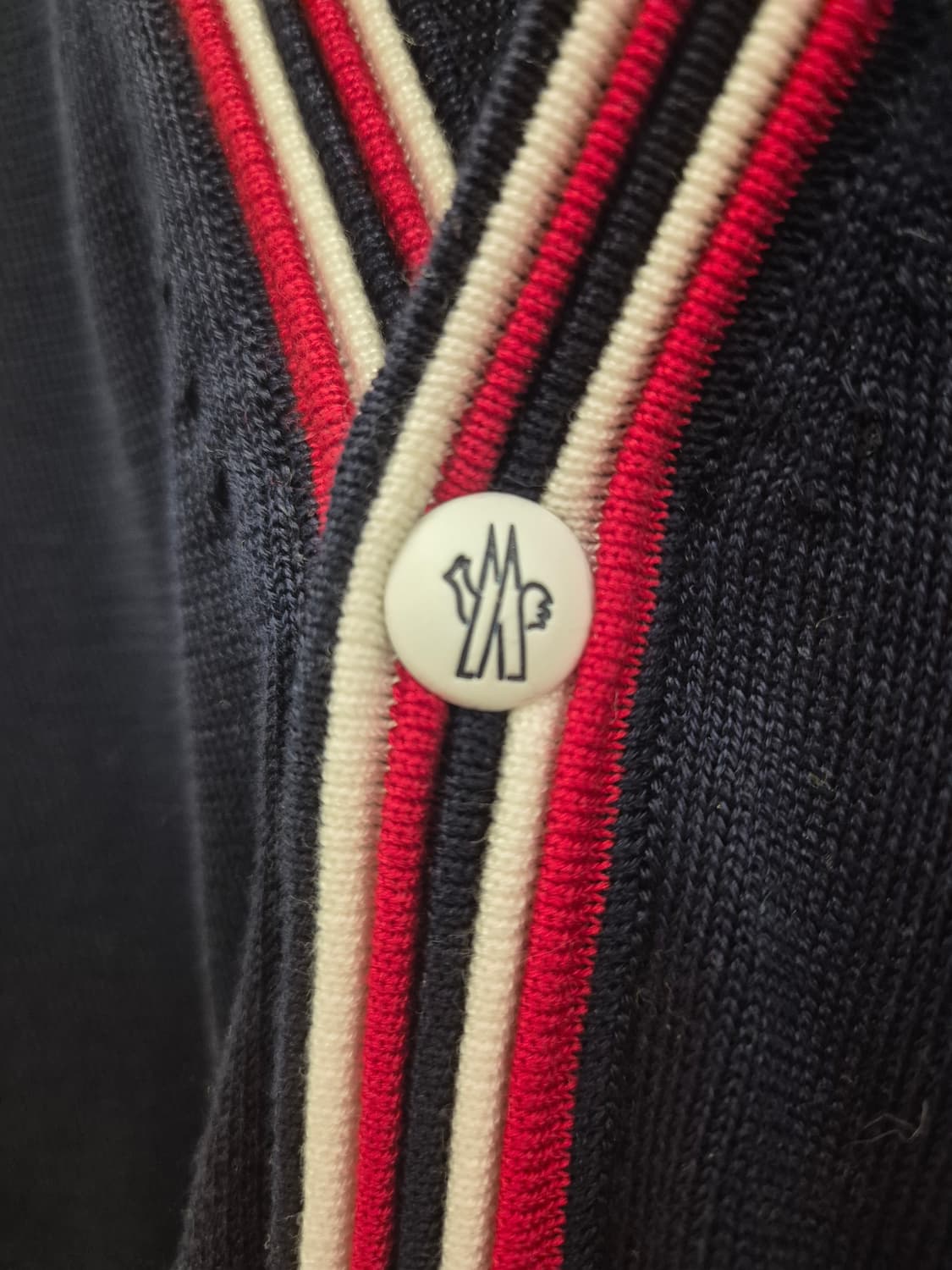 (정품)몽클레르 트리콜로르 가디건 네이비M 상품이미지5
