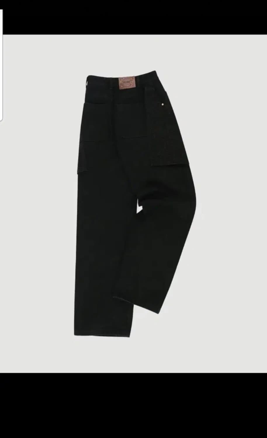 앤더슨벨 자수 랩 데님 블랙 상품이미지4