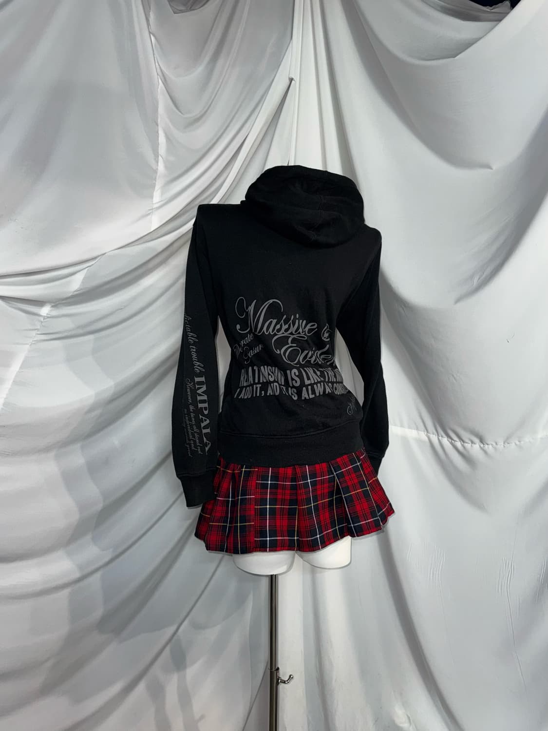 캐캐체 아무깔 펑크 디그딥 레드체크 코디세트 상품이미지8