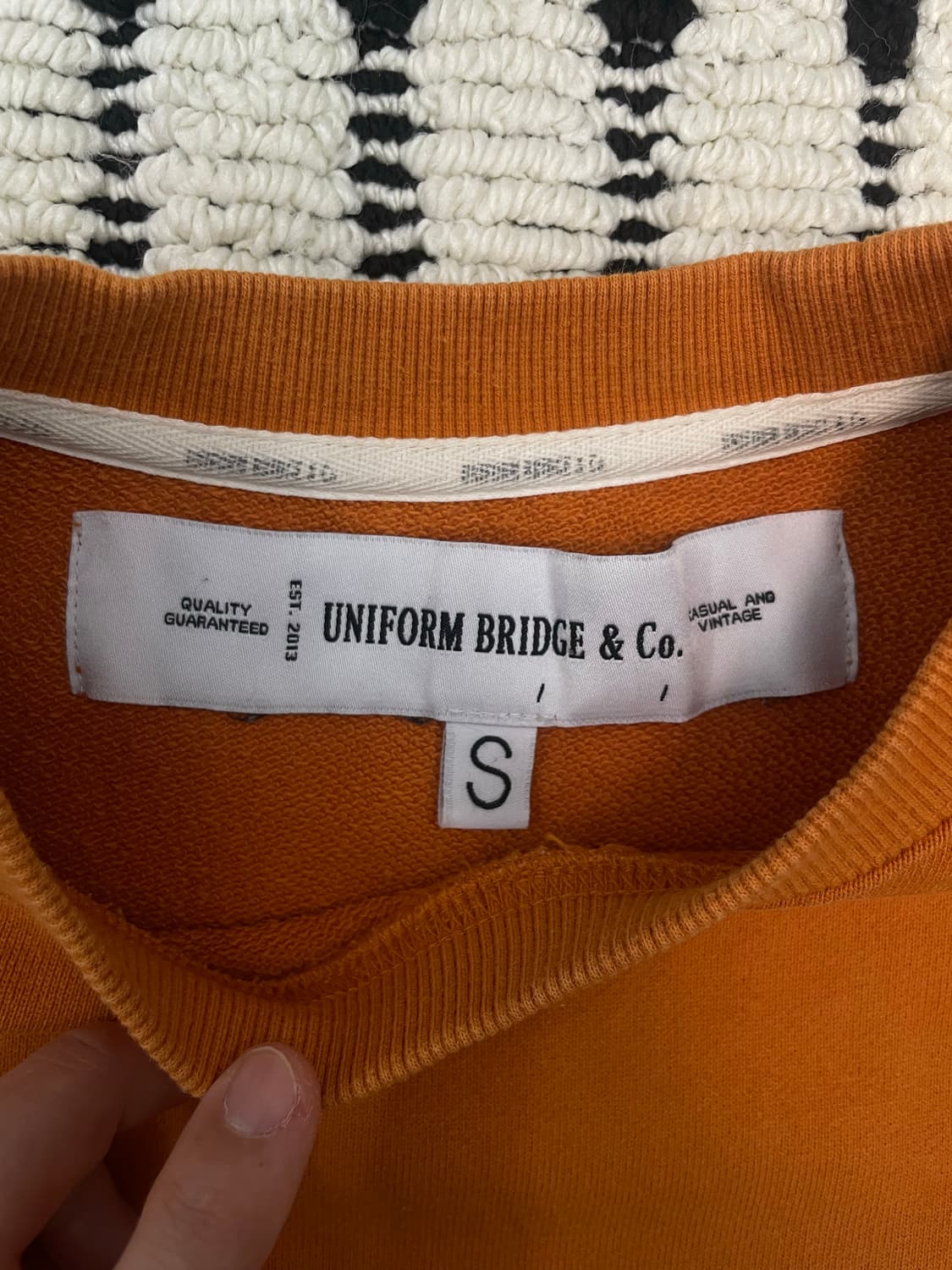 유니폼브릿지 1960 맨투맨 오렌지 상품이미지3