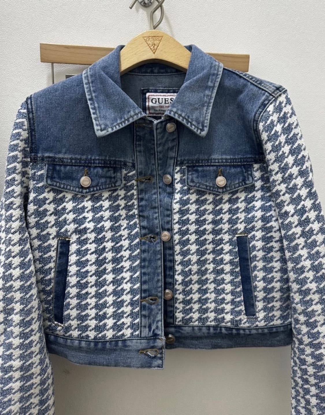 게스 수지 트위드 청자켓 S 상품이미지3