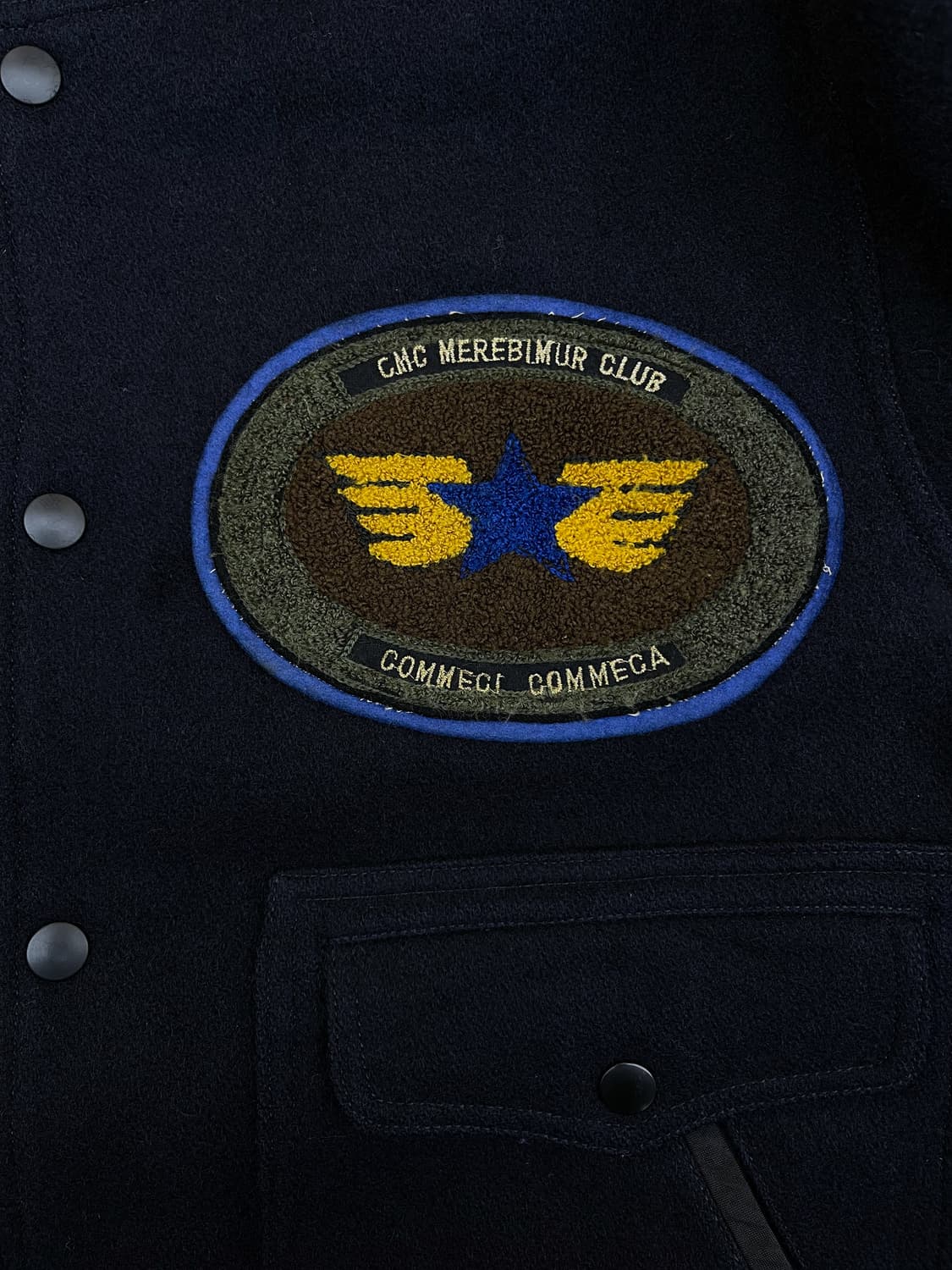 Comme Ci Comme Ca 90s 리버시블 나일론 울 자켓 상품이미지6