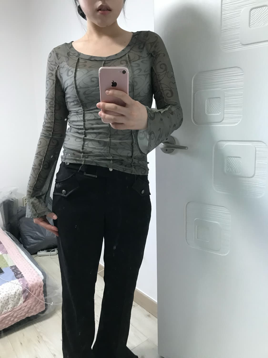 oriental see-through T 상품이미지2