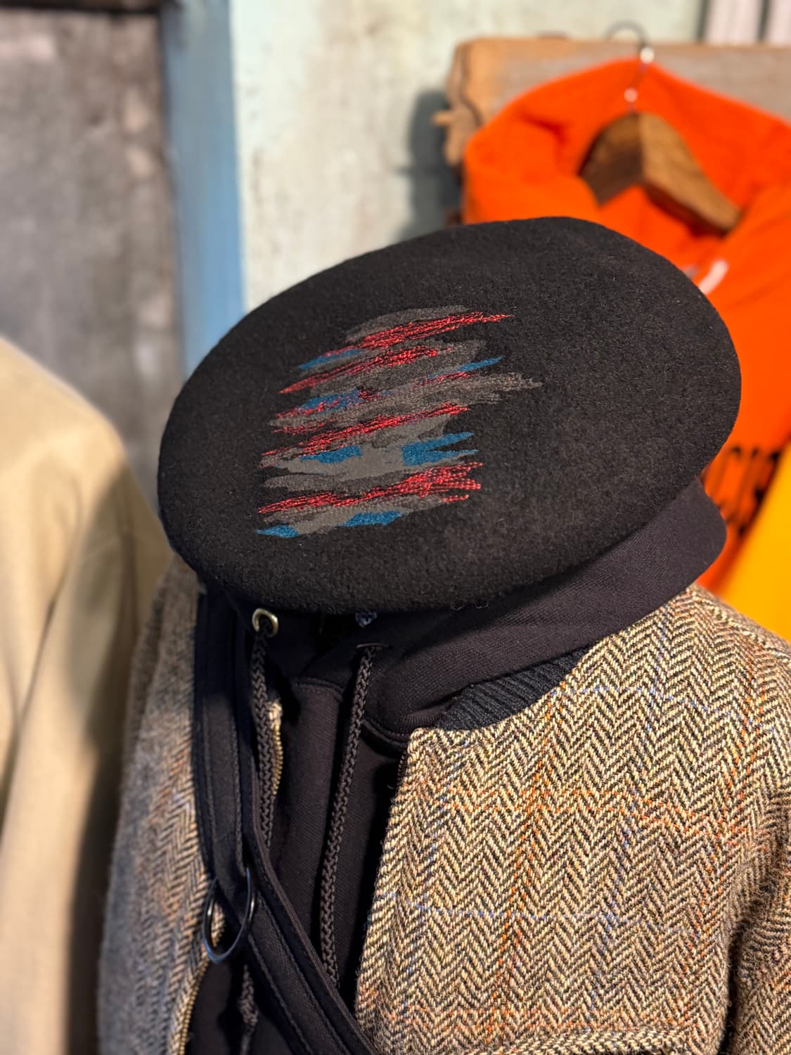 Ca4la Stitch Wool Beret  상품이미지3