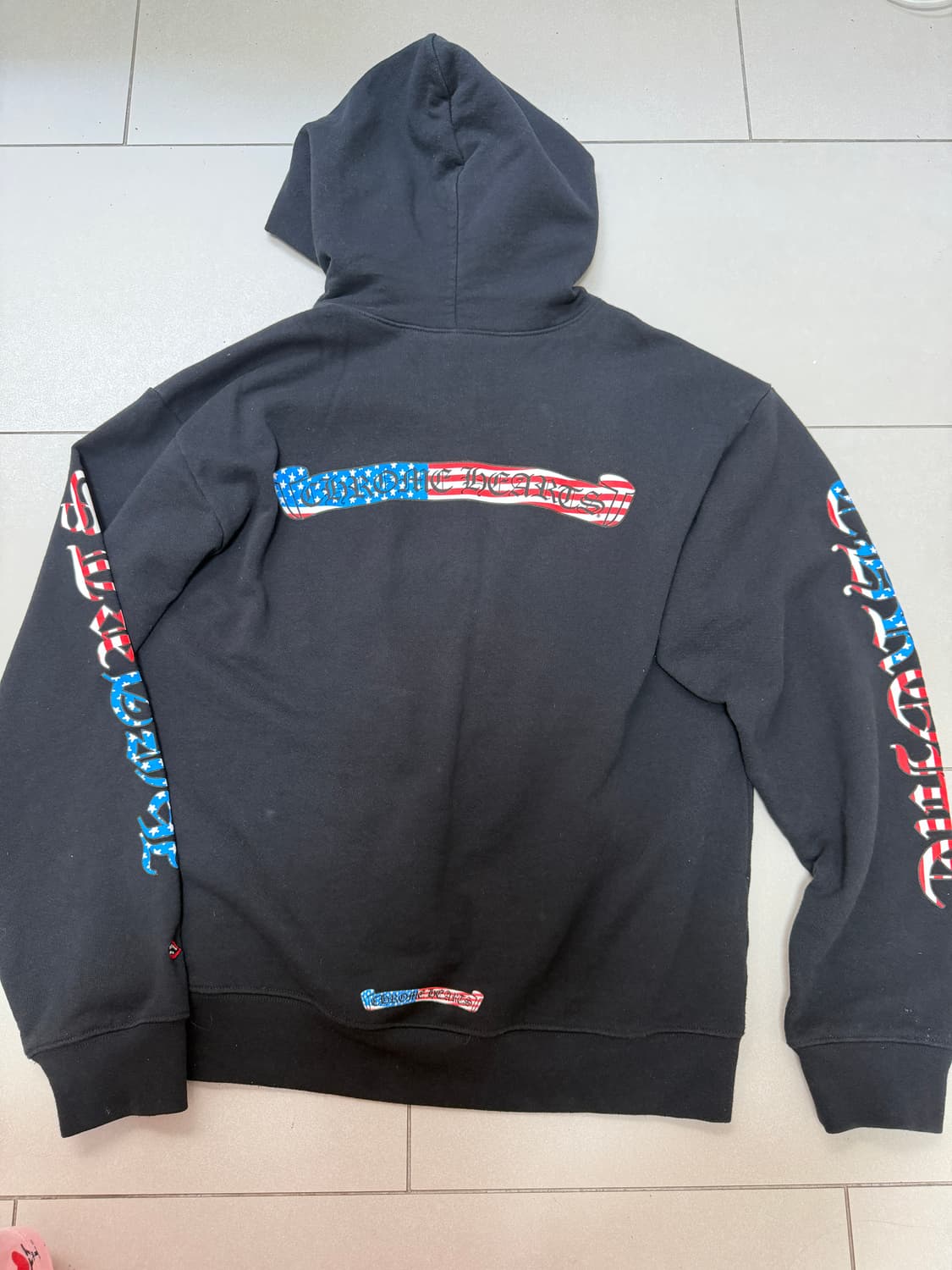 크롬하츠 usa 후드티 블랙 상품이미지4