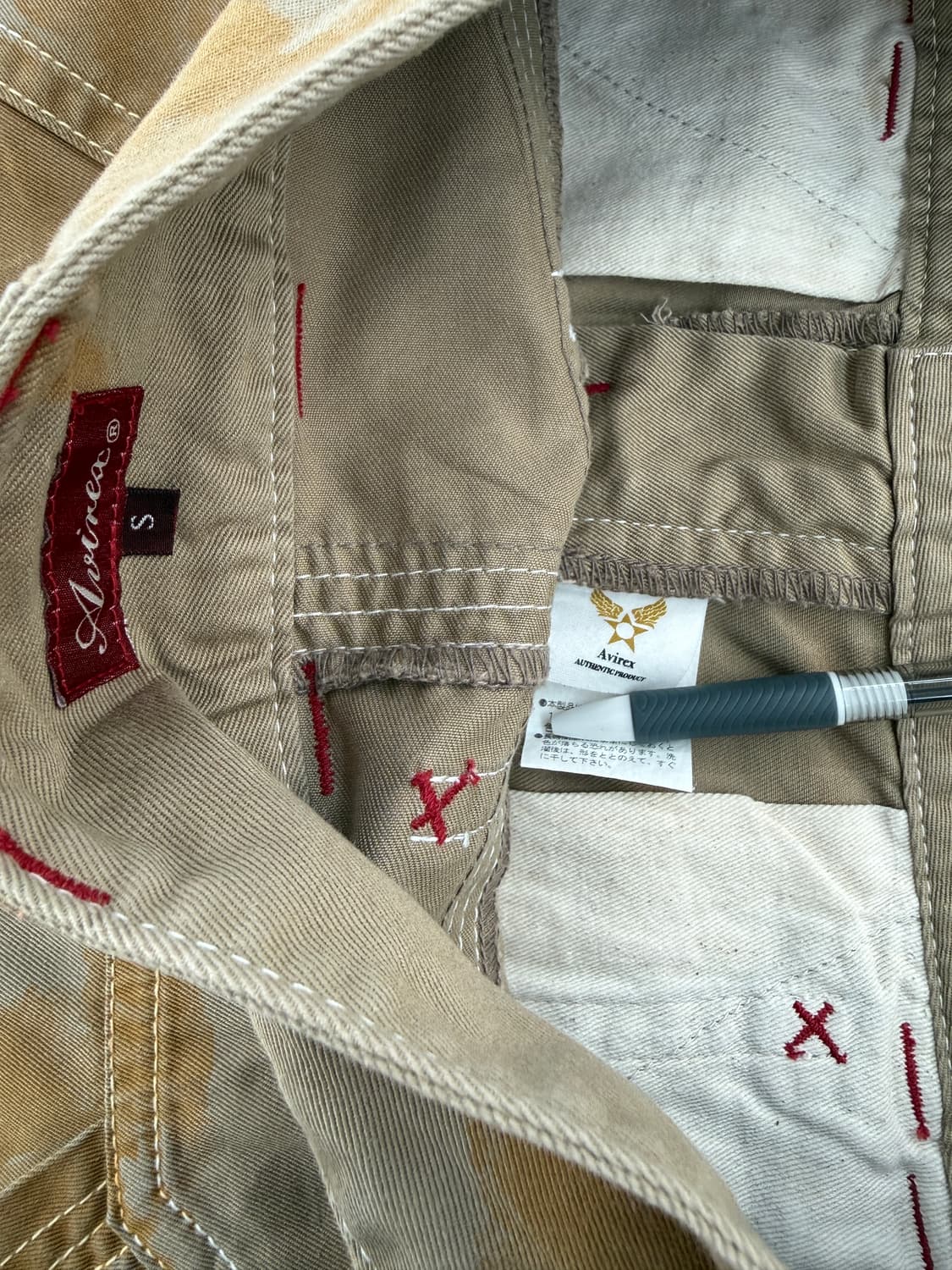 빈티지 Avirex 카모플라쥬 카고 미니 스커트 상품이미지5