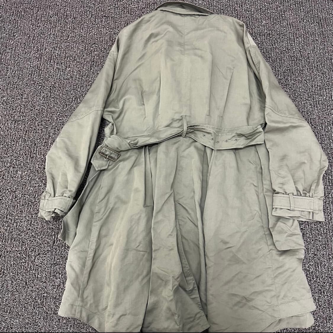 빈티지 카키 야상 롱 자켓 상품이미지2