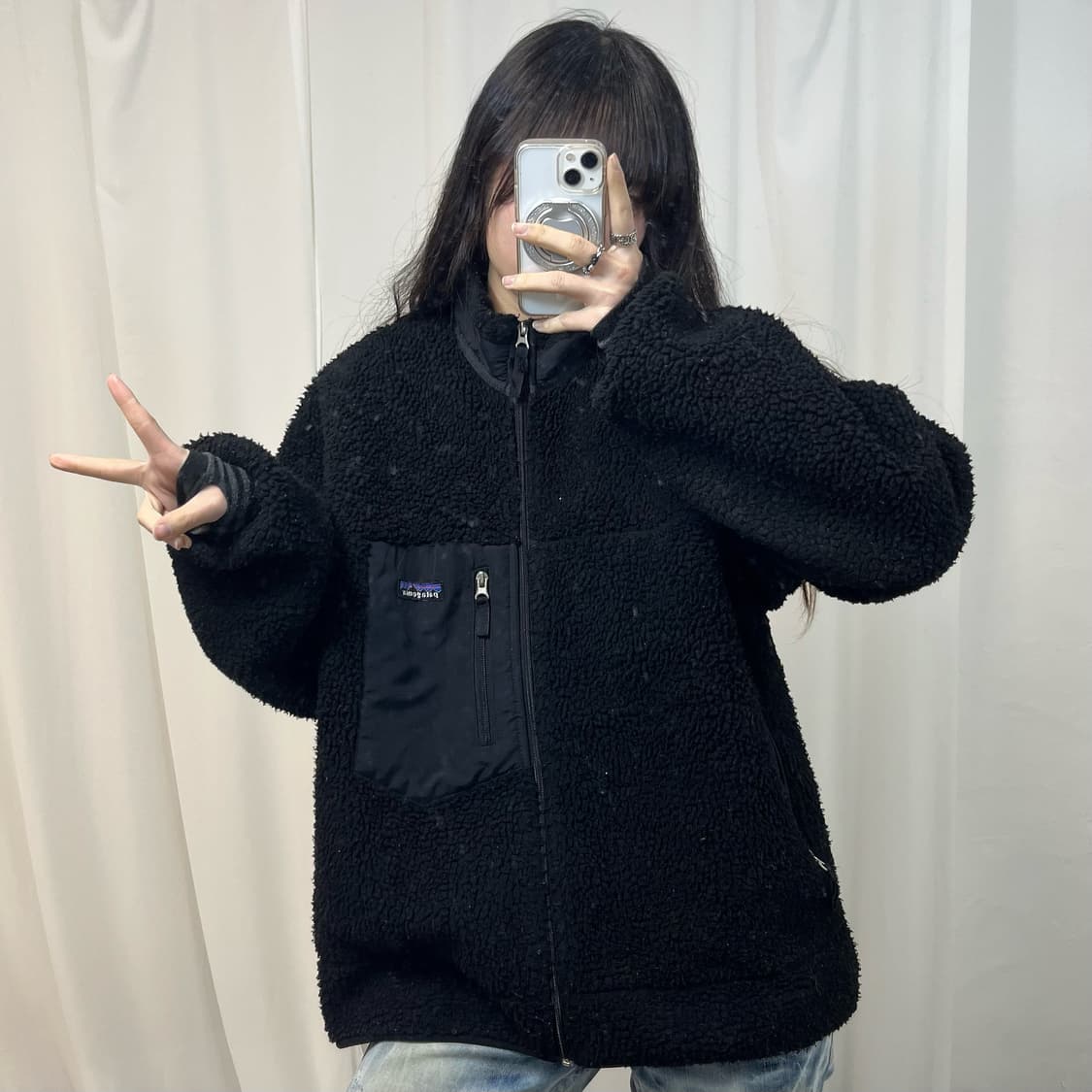 Patagonia Black Retro Fleece 상품이미지2