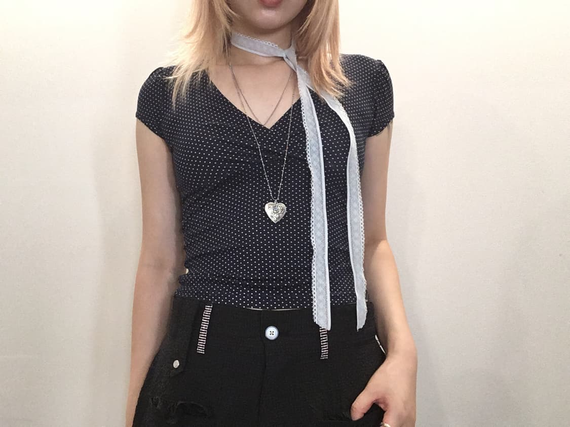 made in Italy antique dot blouse 상품이미지3
