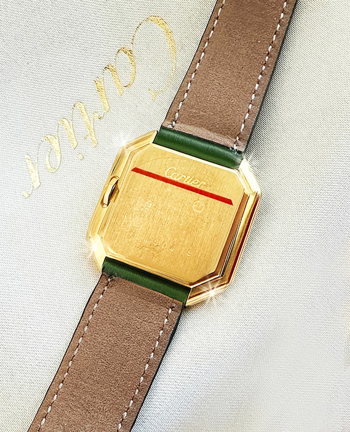 까르띠에 80s 빈티지 생튀르 남녀공용 다이아 클래식 수동 시계 상품이미지5