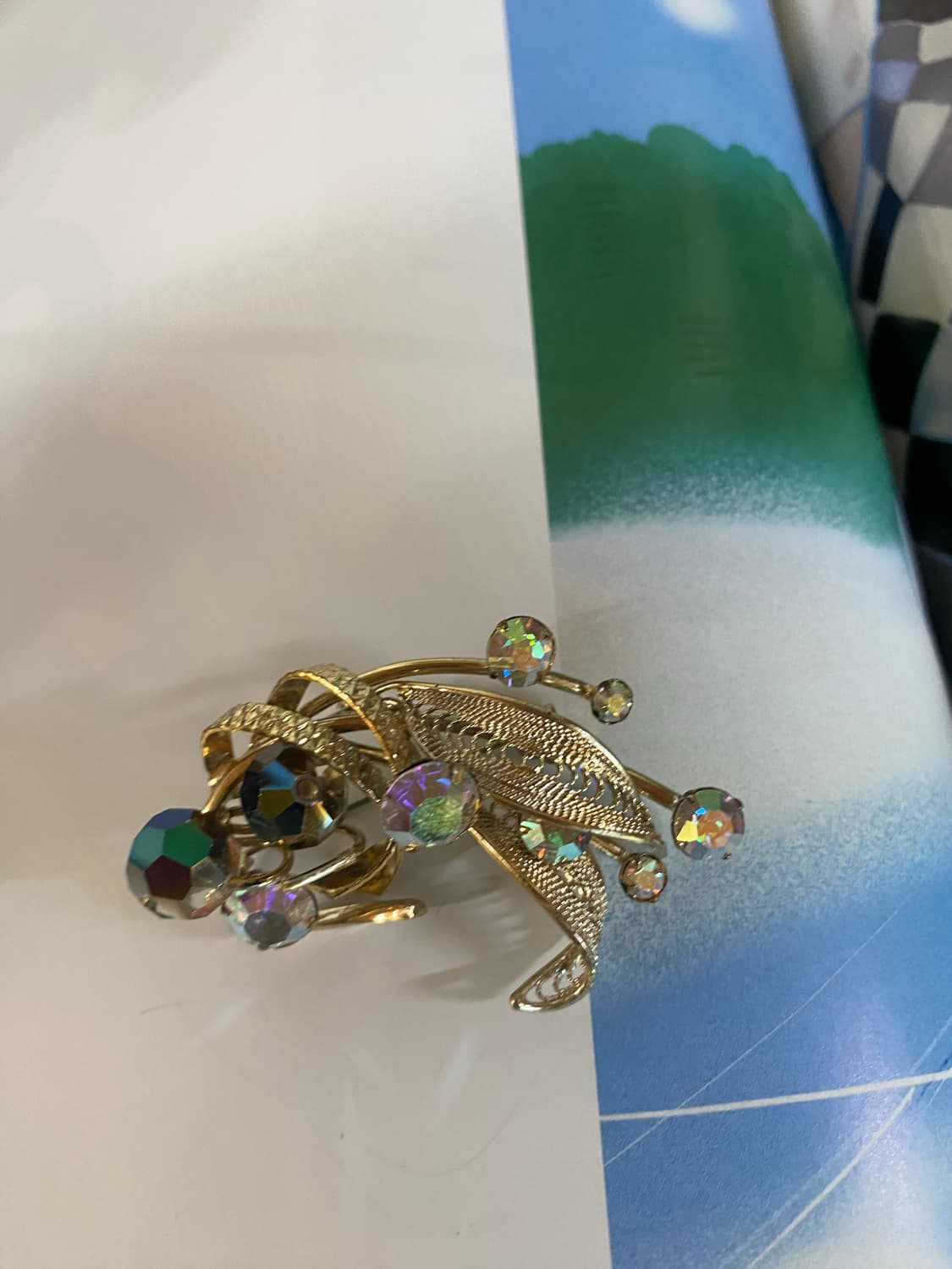 크리스탈 컷팅 수입 브로치 상품이미지3