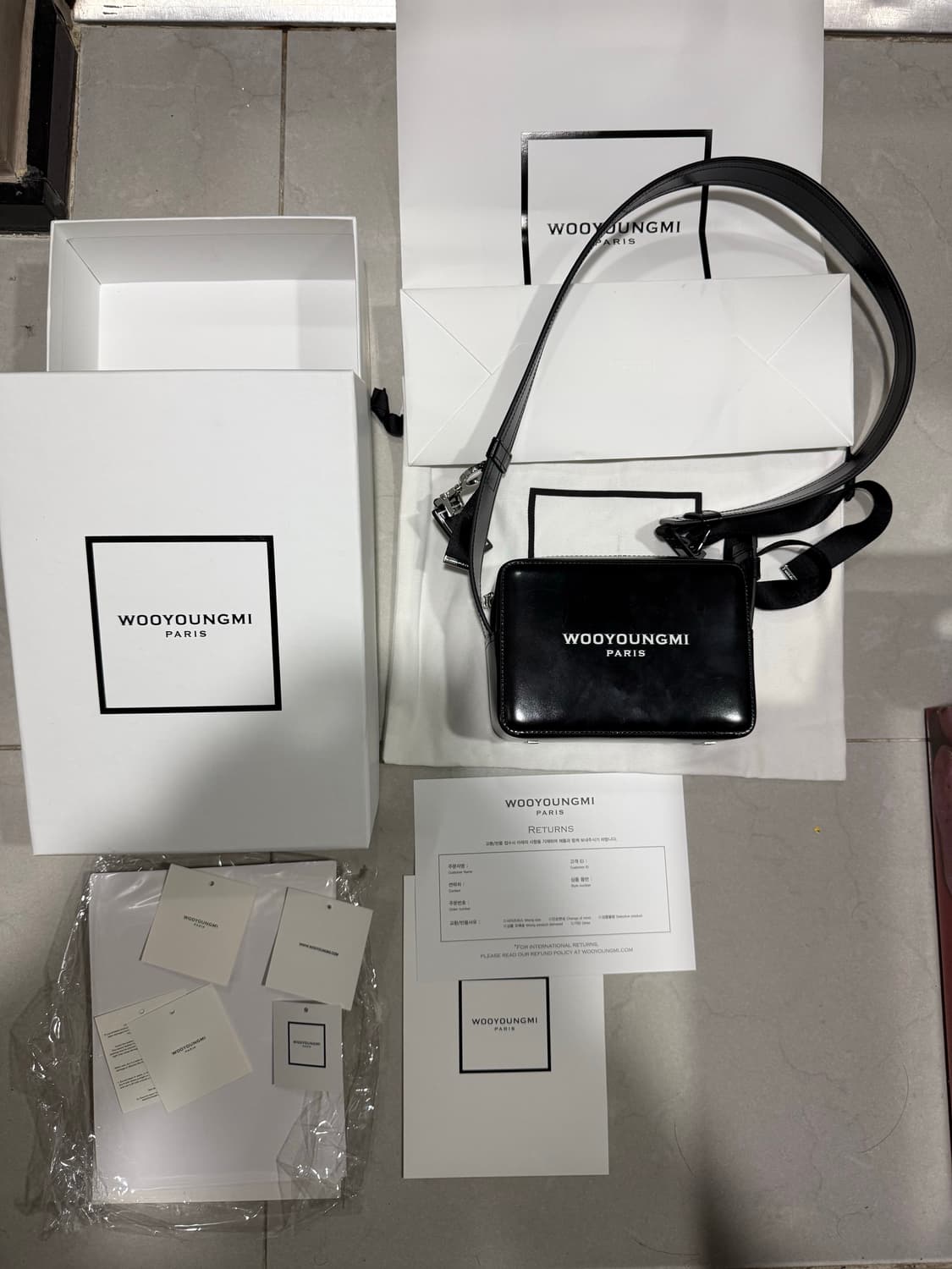 [당일출고,풀박스] 우영미 스퀘어 미니백 크로스백 상품이미지1