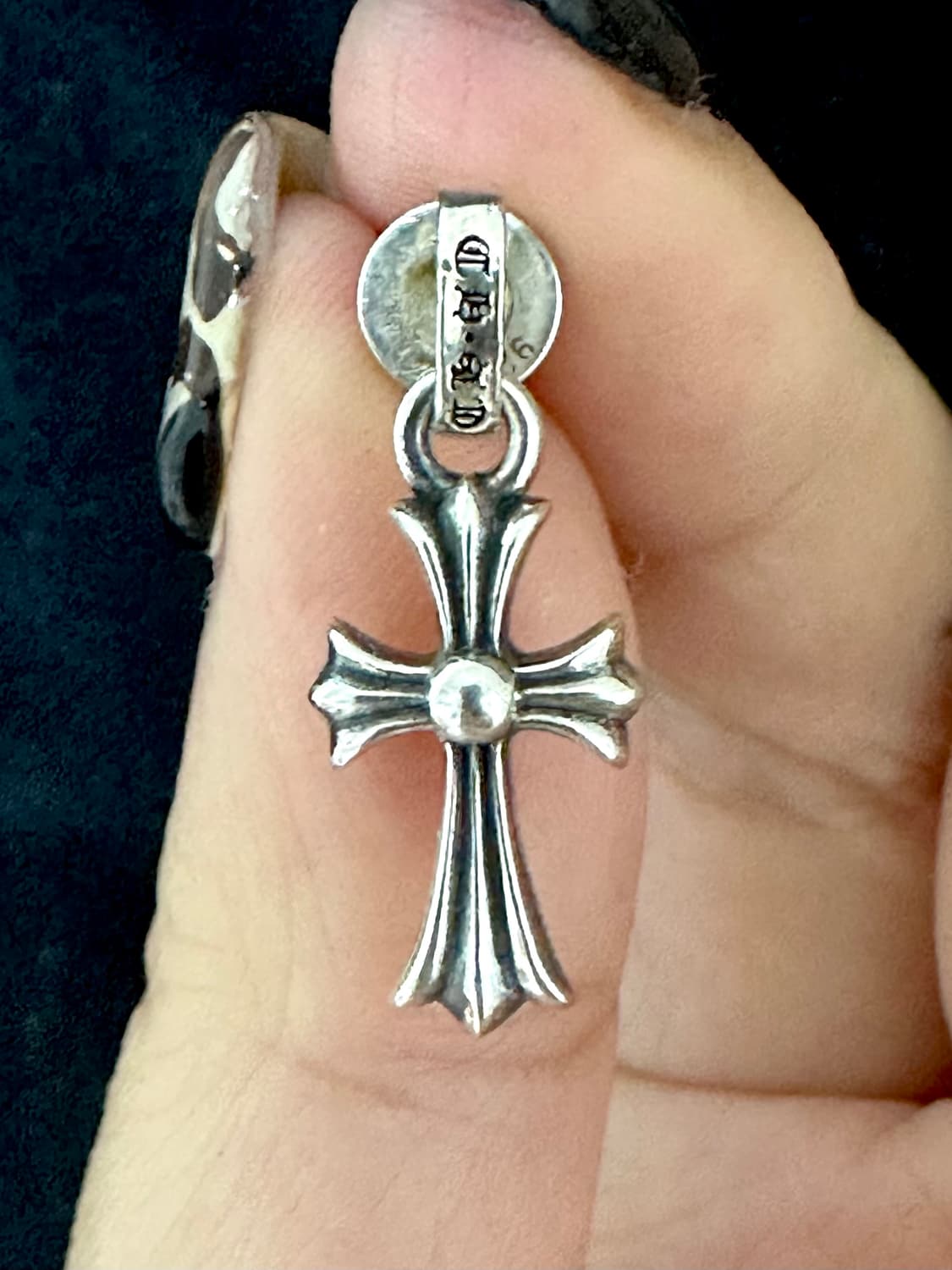 크롬하츠 CH크로스 드롭 이어링(925실버) 상품이미지1